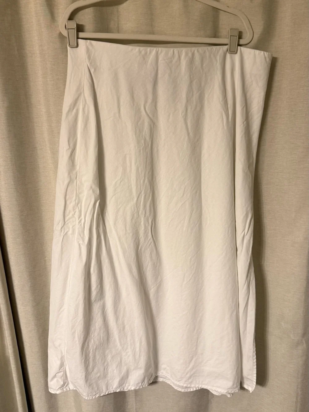 Linen blend Midi Skirt - Picture 2 of 6